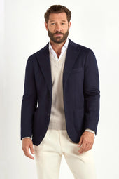 Blue jacket in cashmere - Made in Italy
