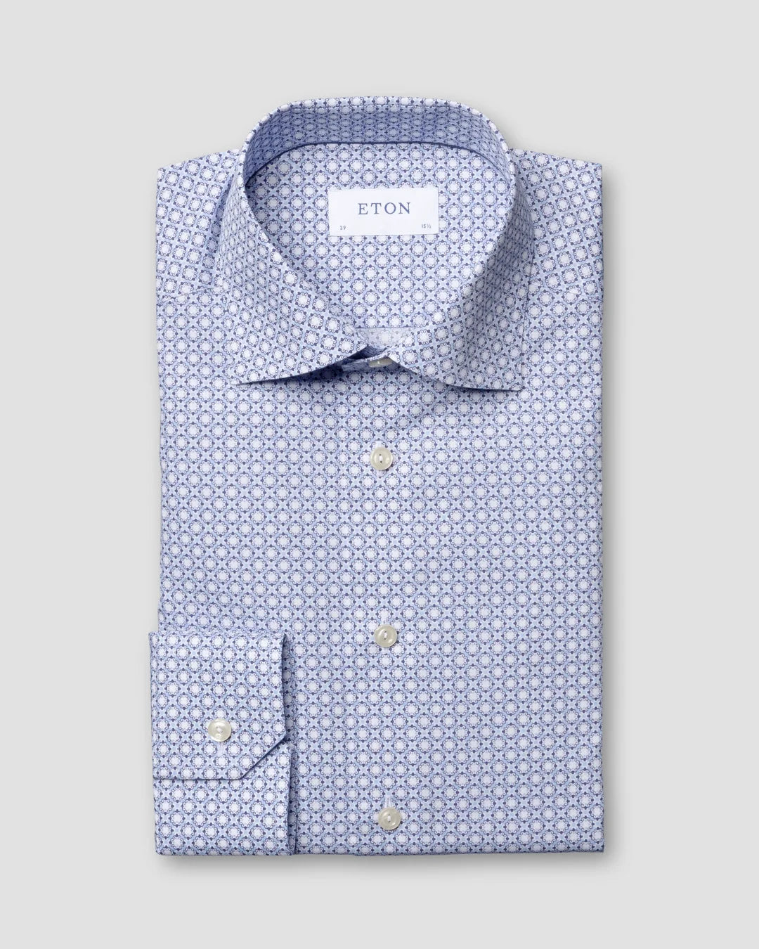 Block Print Poplin Shirt Eton