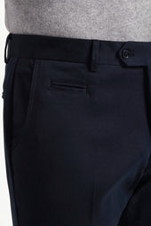 Cotton And Cashmere Garda Trousers Made In Italy