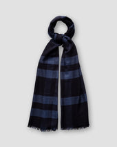 Blue Cashmere & Silk Scarf