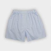 Blue Check Cotton Boxer Shorts