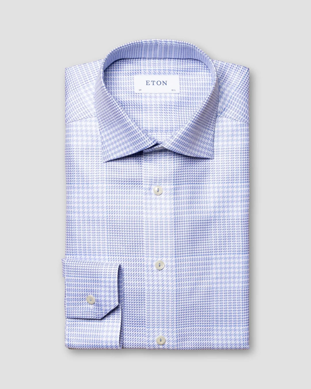 Checked King Twill Shirt Eton