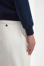 Cotton And Silk Bomber Made In Italy