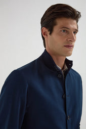 Cotton And Silk Bomber Made In Italy