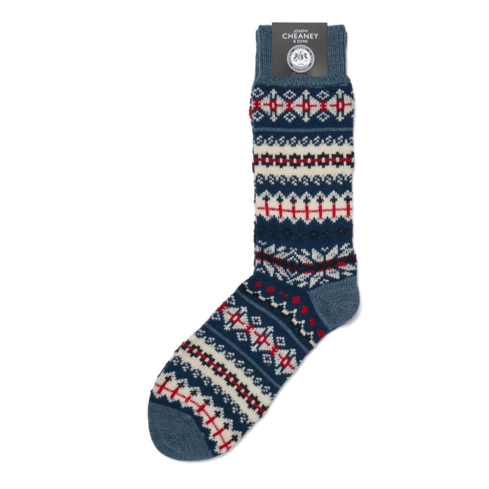 Festive Pattern Merino Wool Socks