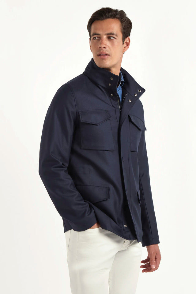 Blue field jacket - Made in Italy