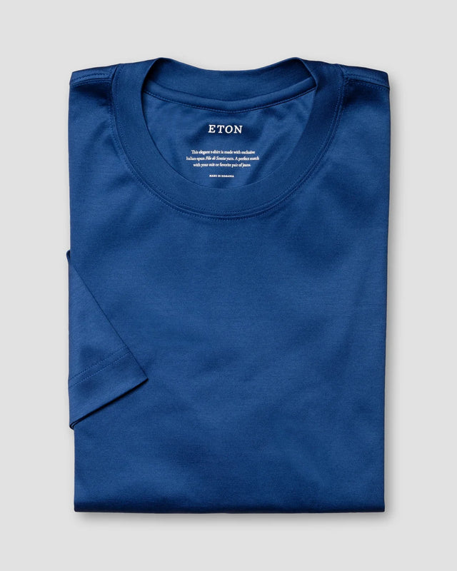 Blue Filo di Scozia T-shirt - Eton