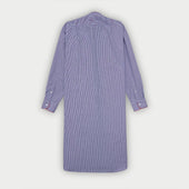 Fine Gingham Check Sea Island Quality Cotton Nightshirt With Red Piping