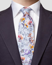 Floral Print Cotton Tie