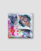 Blue flowers pocket square