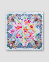 Blue flowers pocket square
