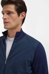 Wool Knit Bomber Made In Italy