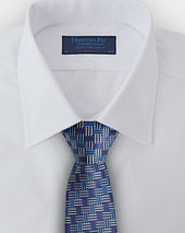 Geometric Basketweave Silk Tie