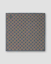 Geometric Print Fuji Silk Pocket Square