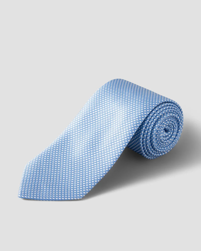 Blaue Krawatte mit geometrischem Muster - Eton