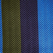 Green Navy Block Stripe Silk Tie