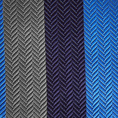 Grey Navy Block Stripe Silk Tie