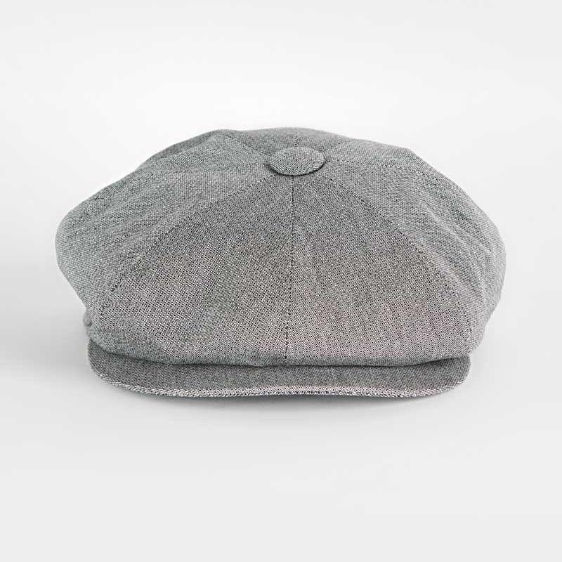 Grey Pin Dot Cotton Gatsby Cap