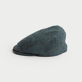 Herringbone Wool Flat Cap