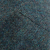 Herringbone Wool Flat Cap