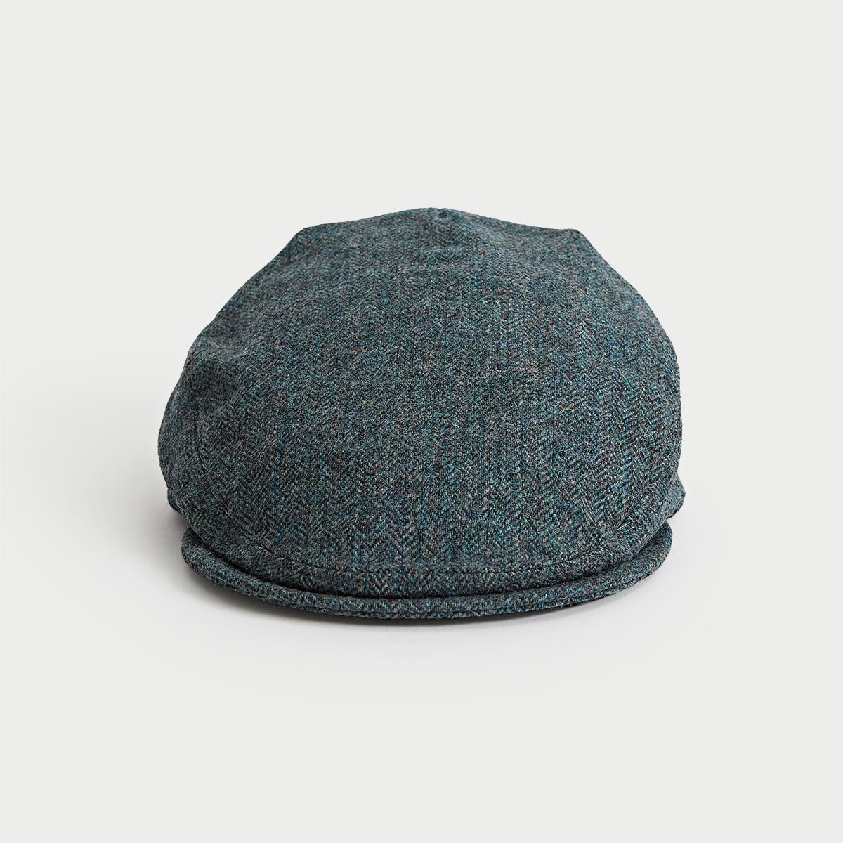 Herringbone Wool Flat Cap