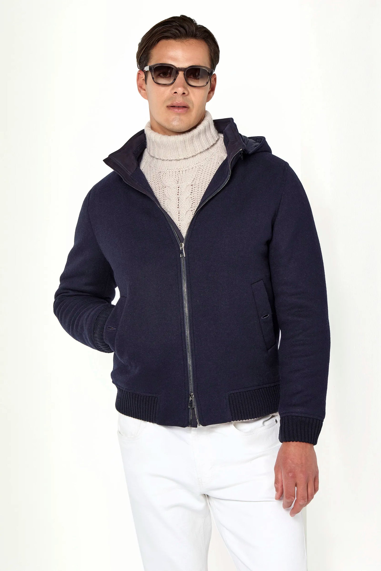 Hooded Bomber Made In Italy