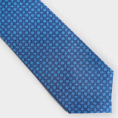 Interlocking Links Printed Silk Tie