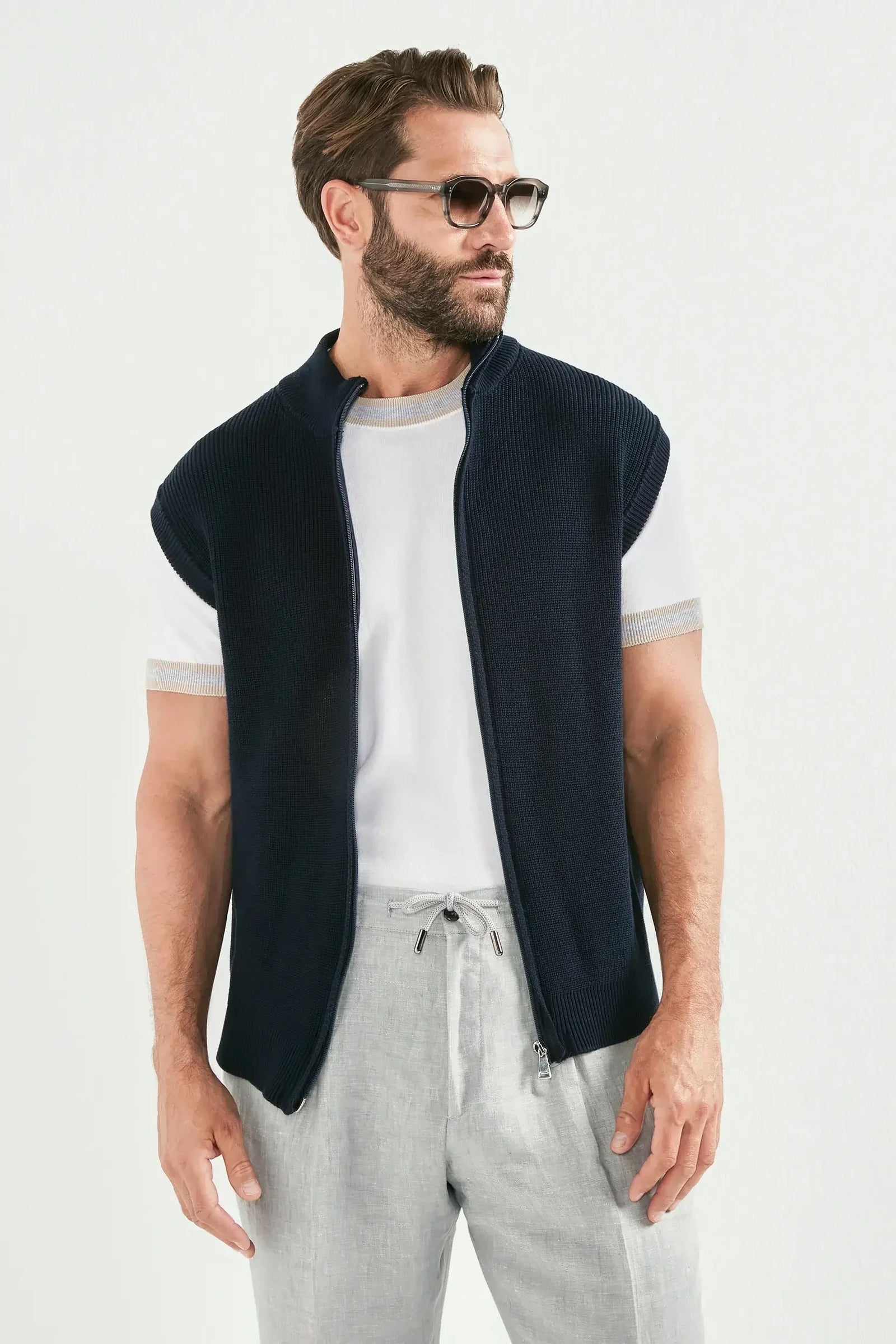 Knitted Vest Made In Italy