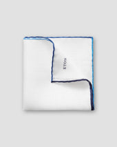 Blue Gradient Linen Pocket Square