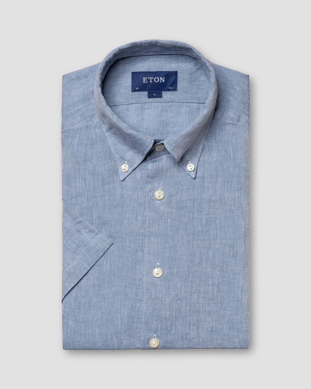 Linen Shirt Short Sleeved Eton