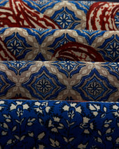 Blue medallion paisley bandana