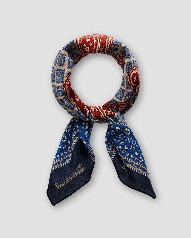 Blue medallion paisley bandana