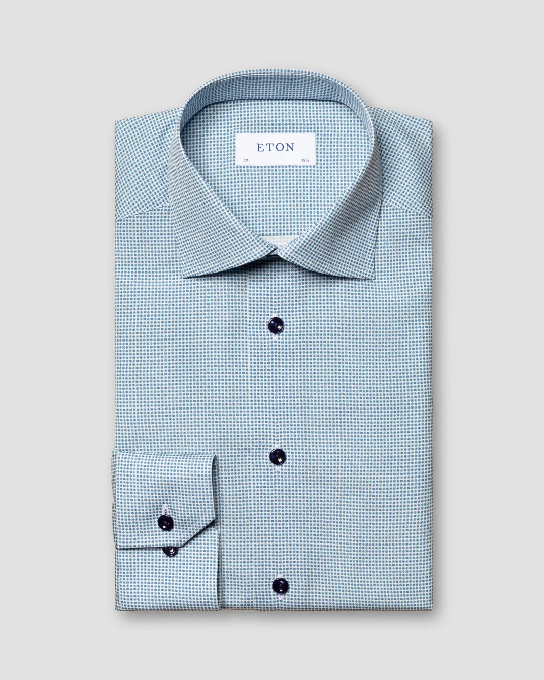 Medallion Print Signature Poplin Shirt Eton
