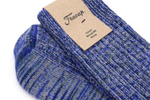 Blue Melange Socks