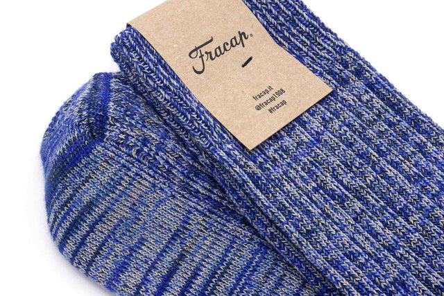 Blue Melange Socks