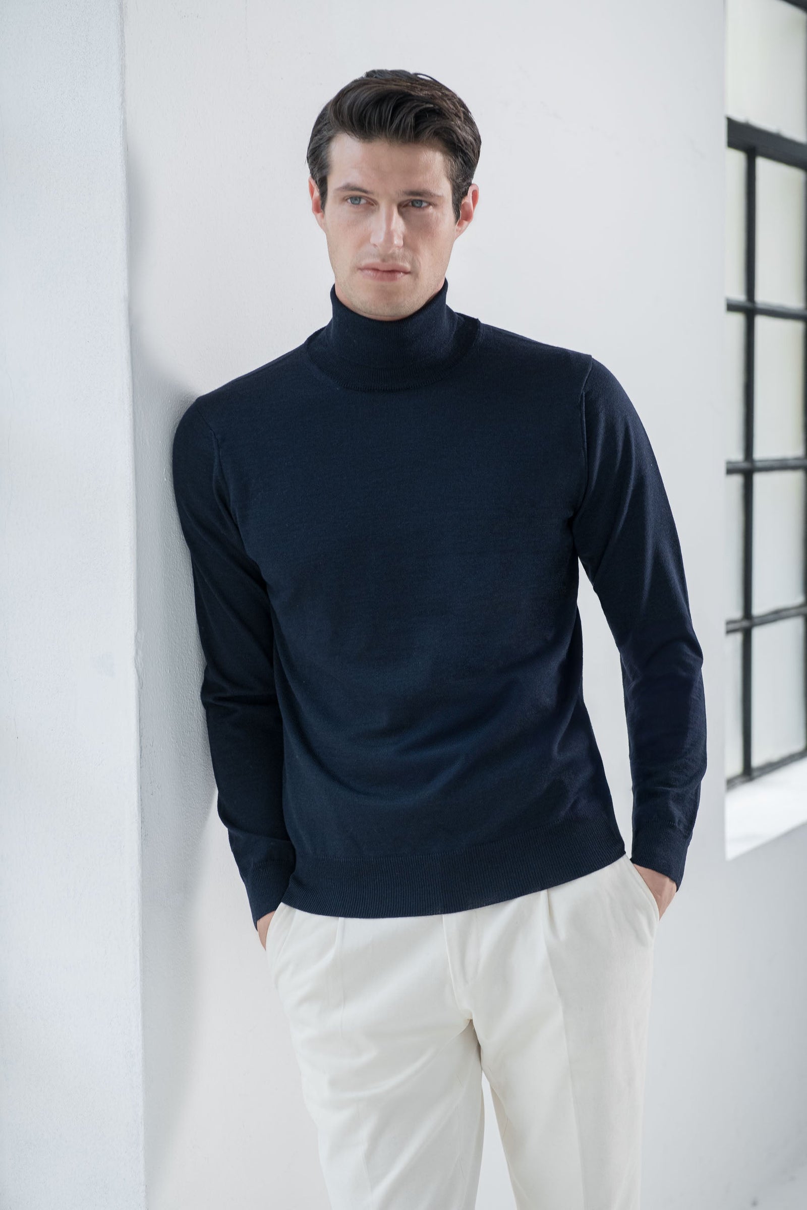 Merino Turtleneck Made In Italy