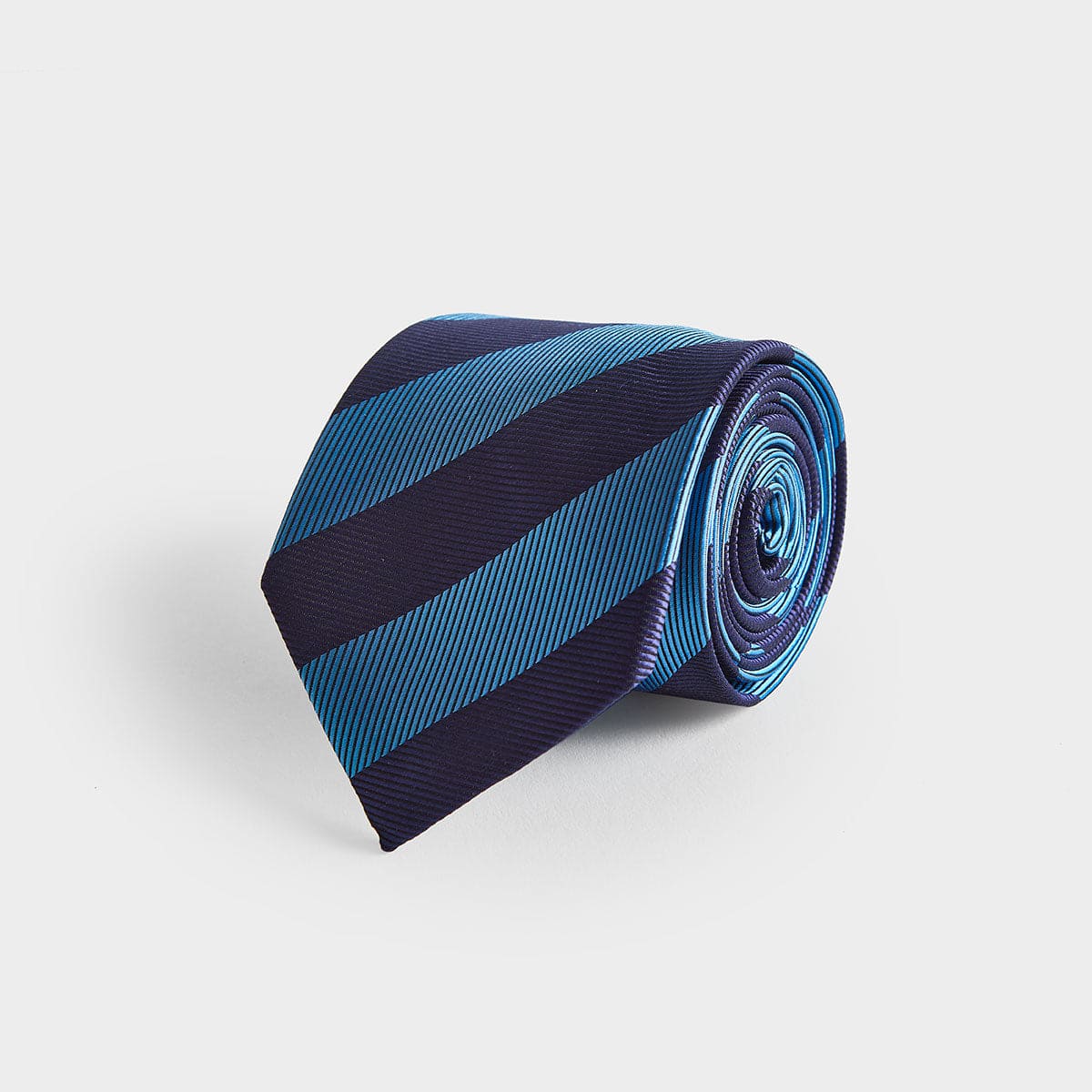 Block Stripe Silk Tie