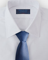Navy Houndstooth Silk Tie