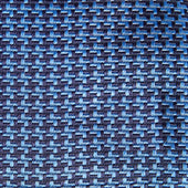 Navy Houndstooth Silk Tie