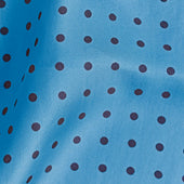 Navy Medium Spot Silk Pocket Square