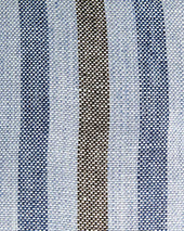 Oxford Stripe Cotton Flat Cap
