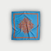 Paisley Cross Silk Blend Pocket Square