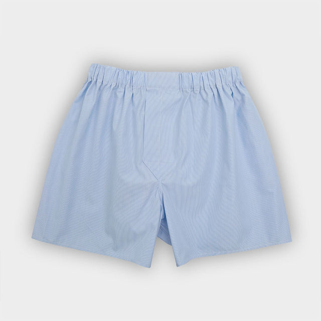 Blue Pinstripe Cotton Boxer Shorts