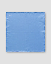 Blue Polka Dots Silk Pocket Square