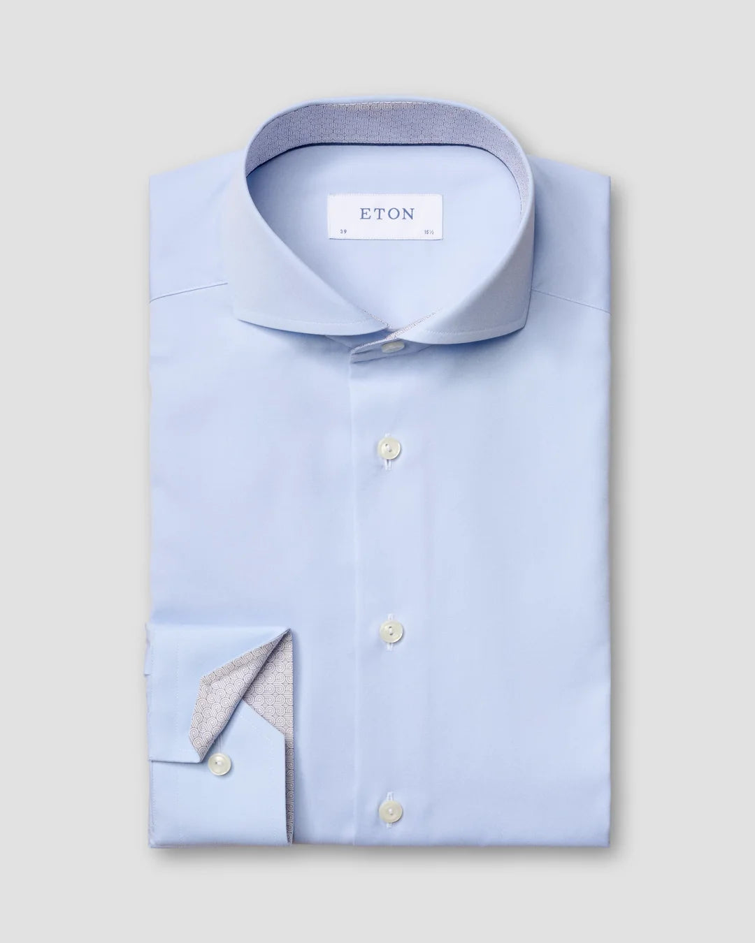 Poplin Shirt Art Deco Details Eton