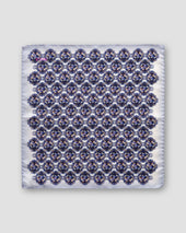 Purple Medallion Pocket Square