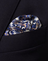 Purple Medallion Pocket Square