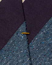 Regimental Stripe Cotton Silk Tie