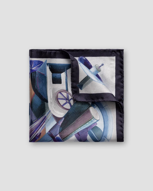 Blue Rocket Man Pocket Square