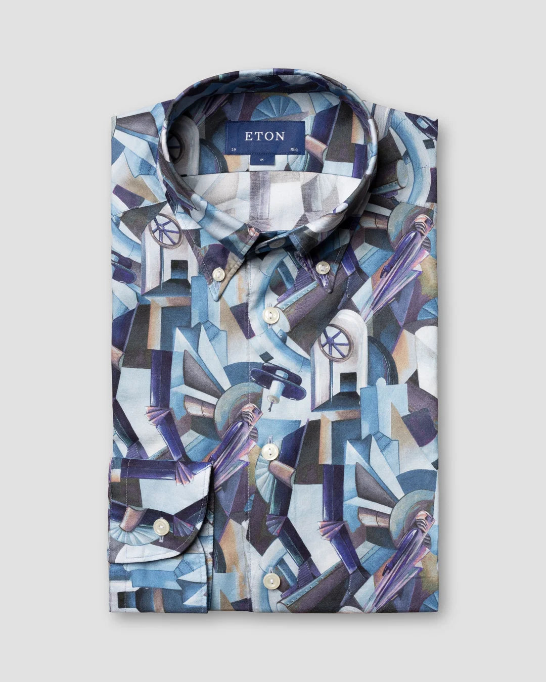 Printed Button Down Shirt Eton